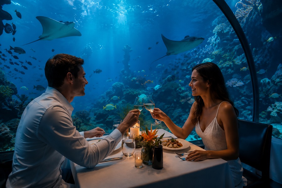 Underwater Restaurant Dining For Couple 